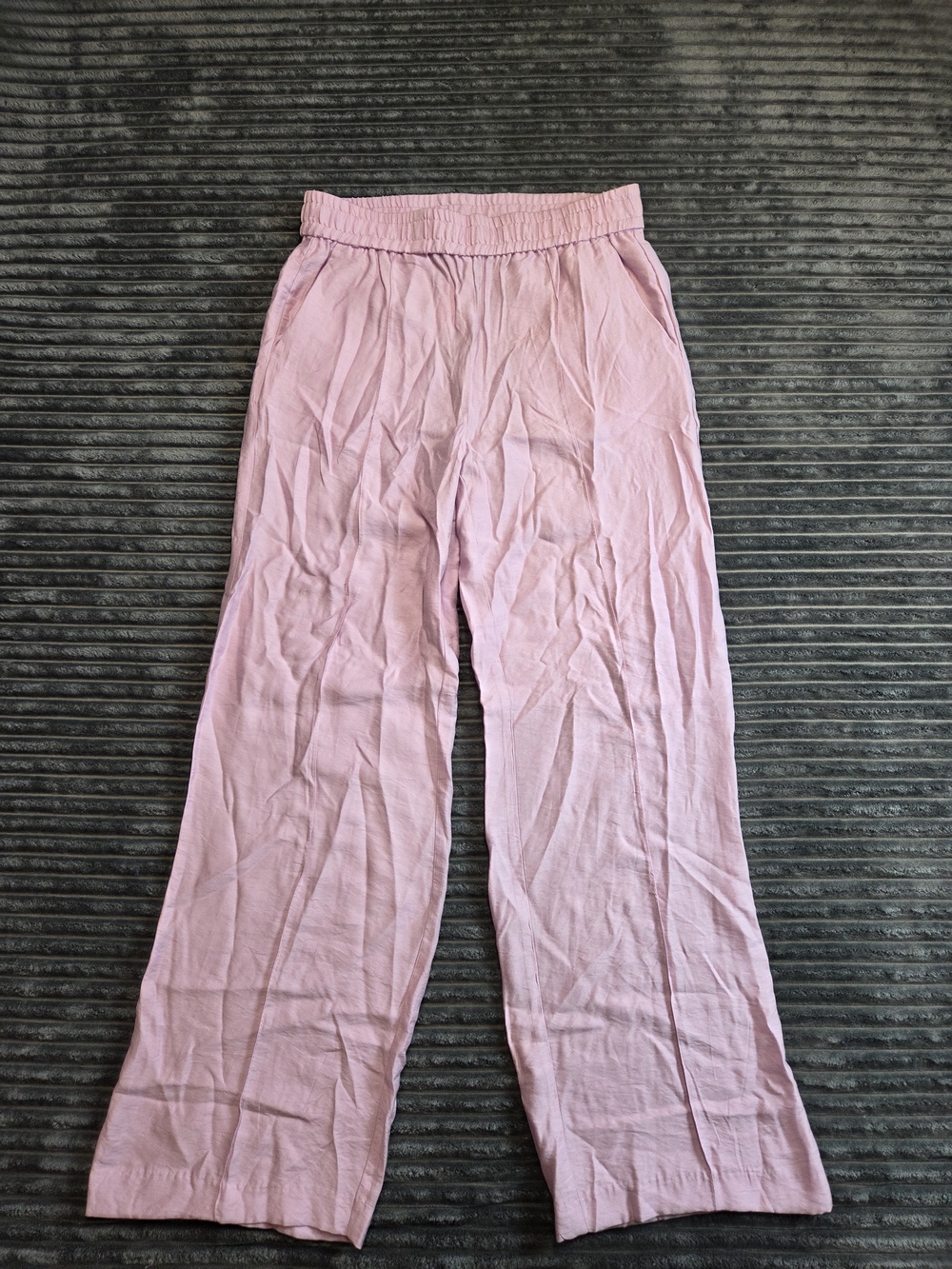 H&M Pale Pink Wide-Leg Women's Pants